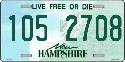 NH license plate 1052708
