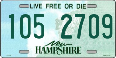 NH license plate 1052709