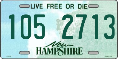 NH license plate 1052713