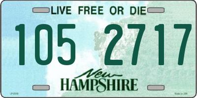 NH license plate 1052717