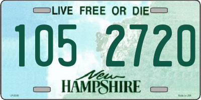 NH license plate 1052720