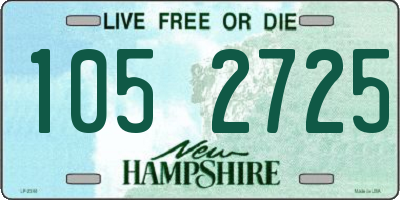 NH license plate 1052725