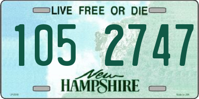 NH license plate 1052747