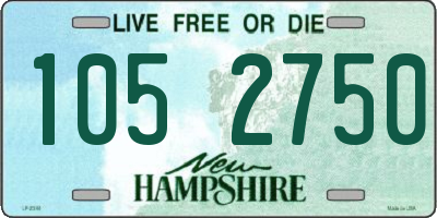 NH license plate 1052750