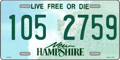 NH license plate 1052759