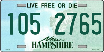NH license plate 1052765
