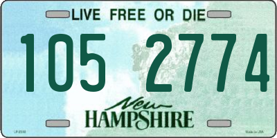 NH license plate 1052774