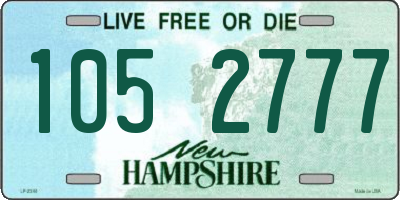 NH license plate 1052777