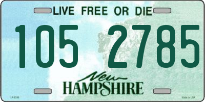 NH license plate 1052785