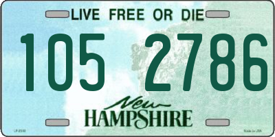 NH license plate 1052786