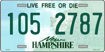 NH license plate 1052787