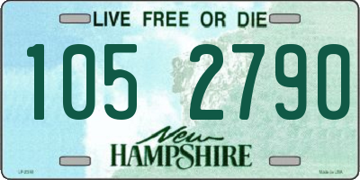 NH license plate 1052790