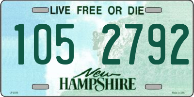 NH license plate 1052792