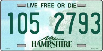 NH license plate 1052793