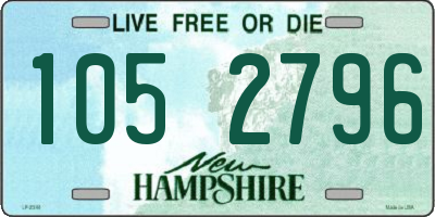 NH license plate 1052796