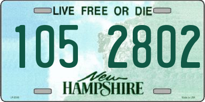 NH license plate 1052802