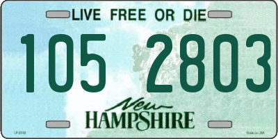 NH license plate 1052803