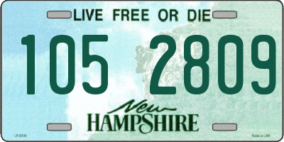 NH license plate 1052809