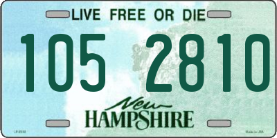NH license plate 1052810