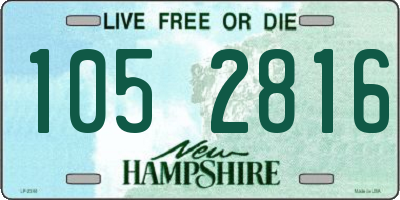 NH license plate 1052816