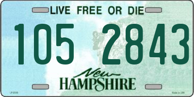 NH license plate 1052843