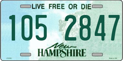 NH license plate 1052847
