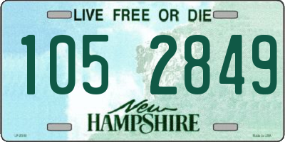 NH license plate 1052849