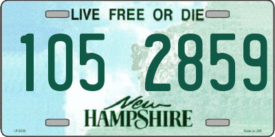 NH license plate 1052859