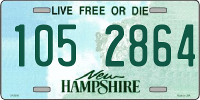 NH license plate 1052864