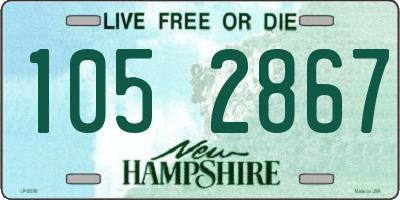 NH license plate 1052867