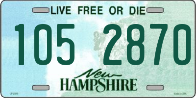 NH license plate 1052870