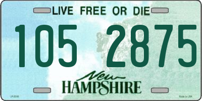 NH license plate 1052875