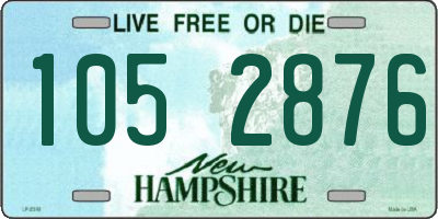NH license plate 1052876