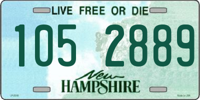 NH license plate 1052889