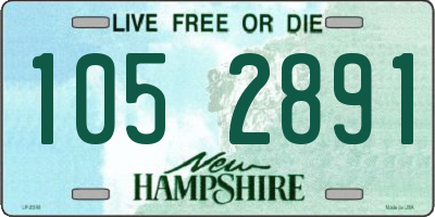 NH license plate 1052891