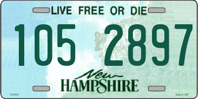 NH license plate 1052897