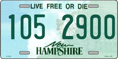 NH license plate 1052900