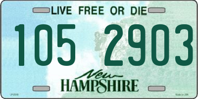 NH license plate 1052903