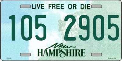 NH license plate 1052905