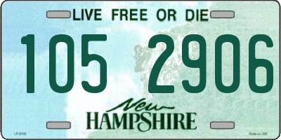 NH license plate 1052906