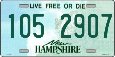 NH license plate 1052907