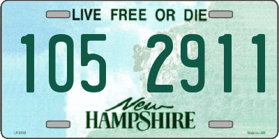 NH license plate 1052911