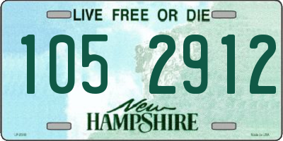 NH license plate 1052912