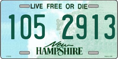 NH license plate 1052913