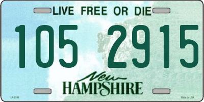 NH license plate 1052915