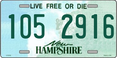 NH license plate 1052916