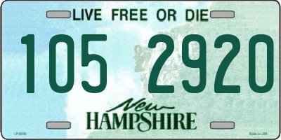 NH license plate 1052920