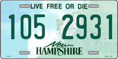 NH license plate 1052931