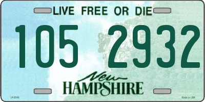 NH license plate 1052932