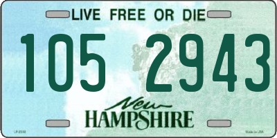 NH license plate 1052943
